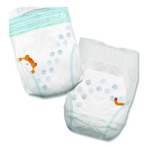 Cuties Premium Jumbo Diapers, Size 6, 35 lbs and Up, 92/Carton (CR6001)