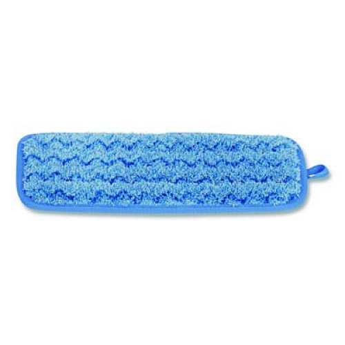 Rubbermaid Commercial Microfiber Wall/Stair Wet Mopping Pad, 13.75 x 5.5 x 0.5, Blue (Q820BLU)