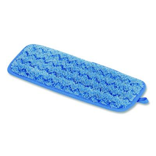Rubbermaid Commercial Microfiber Wall/Stair Wet Mopping Pad, 13.75 x 5.5 x 0.5, Blue (Q820BLU)