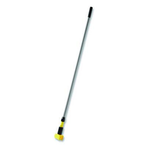 Rubbermaid Commercial Gripper Vinyl-Covered Aluminum Mop Handle, 1.13" dia x 60", Gray/Yellow (H236)