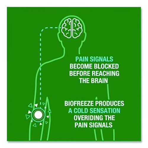BIOFREEZE Fast Acting Menthol Pain Relief Topical Analgesic, Colorless Gel, 32 oz Pump Bottle (13431)