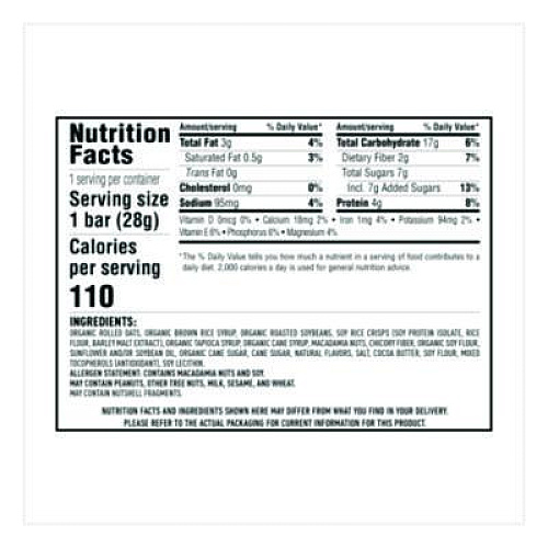 CLIF Bar Energy Bar Minis, White Chocolate Macadamia Nut, 1 oz, 20/Box (CCC37295)