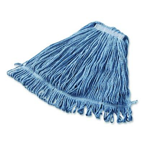 Rubbermaid Commercial Super Stitch Blend Mop, Cotton/Synthetic, Blue (FGD21306BL00)