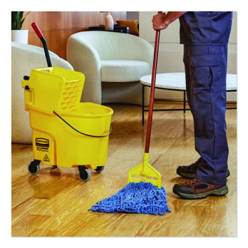Rubbermaid Commercial Super Stitch Blend Mop, Cotton/Synthetic, Blue (FGD21306BL00)