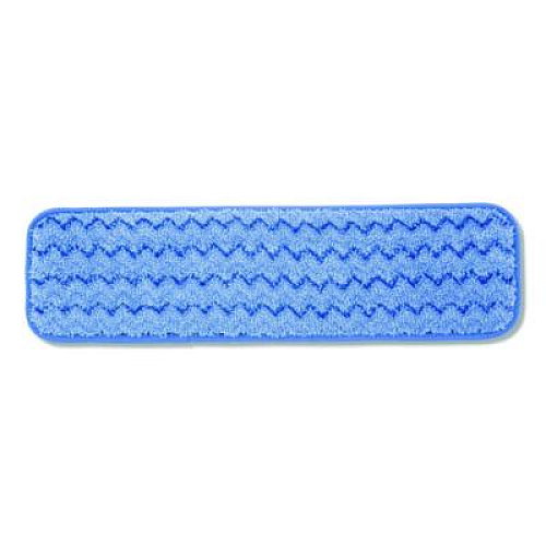 Rubbermaid Commercial HYGEN Microfiber Wet Mop Pad, 18", Blue (FGQ41000BL00)