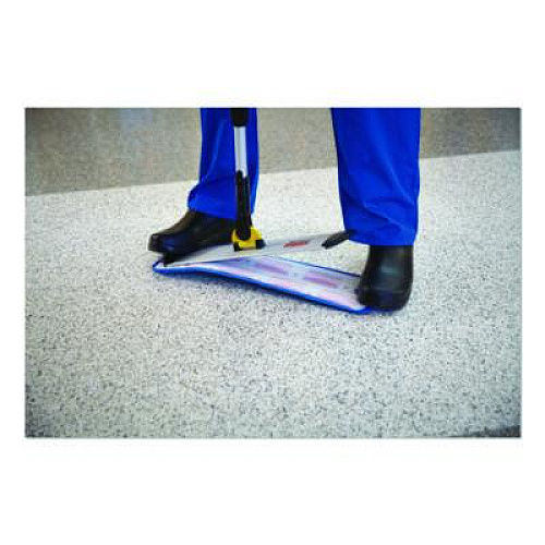 Rubbermaid Commercial HYGEN Microfiber Wet Mop Pad, 18", Blue (FGQ41000BL00)