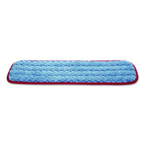Rubbermaid Commercial HYGEN Microfiber Wet Mop Pad, 18", Red, 12/Carton (FGQ41000RD00)