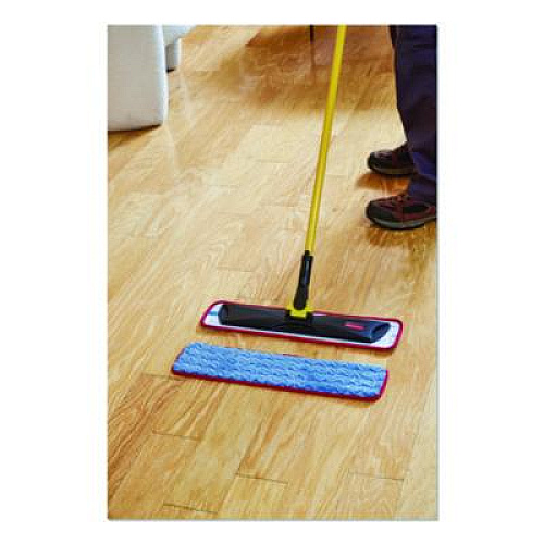 Rubbermaid Commercial HYGEN Microfiber Wet Mop Pad, 18", Red, 12/Carton (FGQ41000RD00)