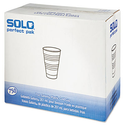 Dart Conex Galaxy Polystyrene Plastic Cold Cups, 7oz, 750/carton (Y7PFTPK)