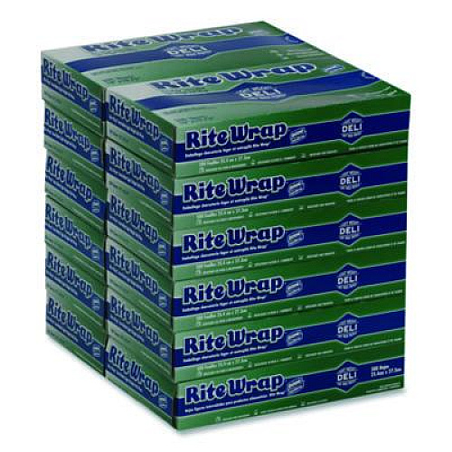 Dixie Dispens-A-Wax Waxed Deli Patty Paper, 10.75 x 7.5, 500/Box, 12 Boxes/Carton (RW86W)