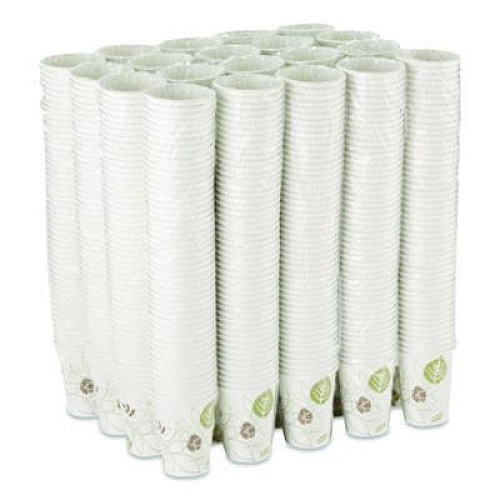 Dixie Pathways Paper Hot Cups, 12 oz, White/Brown, 50/Pack (2342PATHPK)