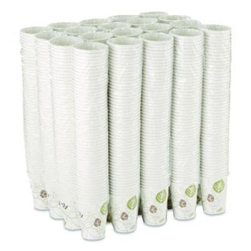 Dixie Pathways Paper Hot Cups, 12 oz, White/Brown, 50/Sleeve, 20 Sleeves/Carton (2342PATH)