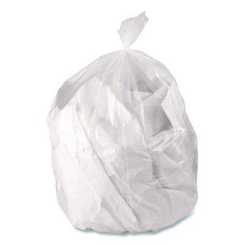 Boardwalk Low-Density Waste Can Liners, 16 gal, 0.5 mil, 24 x 32, Clear, Perforated Roll, 500/Carton (243205CL)