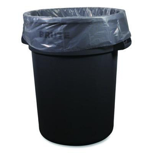 Boardwalk Low-Density Waste Can Liners, 60 gal, 0.9 mil, 38 x 58, Clear, Perforated Roll, 100/Carton (3858CL)