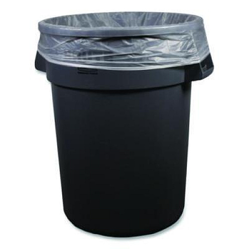 Boardwalk High-Density Can Liners, 56 gal, 16 mic, 43 x 48, Natural, Perforated Roll, 200/Carton (434816R)