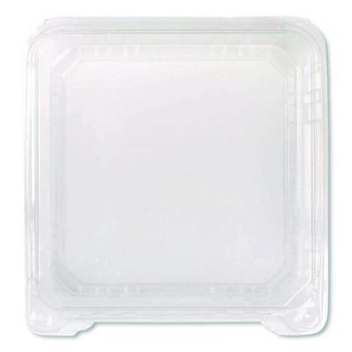 Karat Polypropylene Plastic Hinged Container, 6 x 6 x 3.3, Clear, Plastic, 50/Pack, 6 Packs/Carton (FPHC66PP1C)