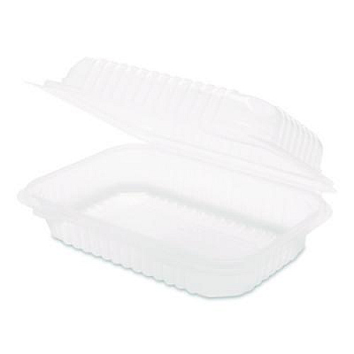 Karat Polypropylene Plastic Hinged Container, 6 x 9 x 2.97, Clear, Plastic, 125/Pack, 2 Packs/Carton (FPHC96PP1C)