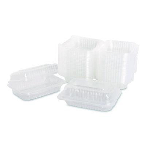Karat Polypropylene Plastic Hinged Container, 6 x 9 x 2.97, Clear, Plastic, 125/Pack, 2 Packs/Carton (FPHC96PP1C)