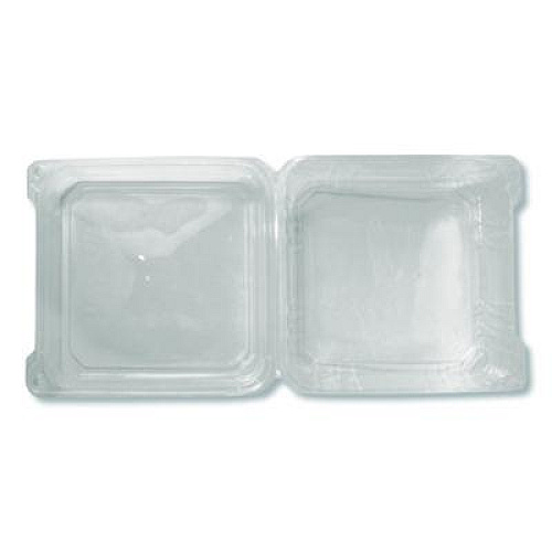 Karat PET Plastic Hinged Container, 9 x 9 x 3.6, Clear, Plastic, 100/Pack, 2 Packs/Carton (FPHC99PET1C)