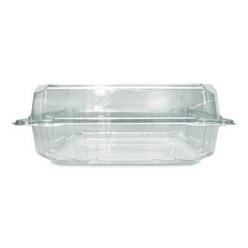 Karat PET Plastic Hinged Container, 9 x 9 x 3.6, Clear, Plastic, 100/Pack, 2 Packs/Carton (FPHC99PET1C)