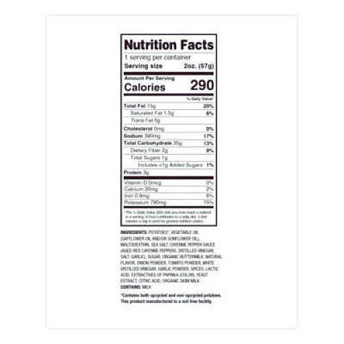 Uglies Kettle Potato Chips, Buffalo Ranch, 2 oz Bags, 24/Carton (DFN26181)