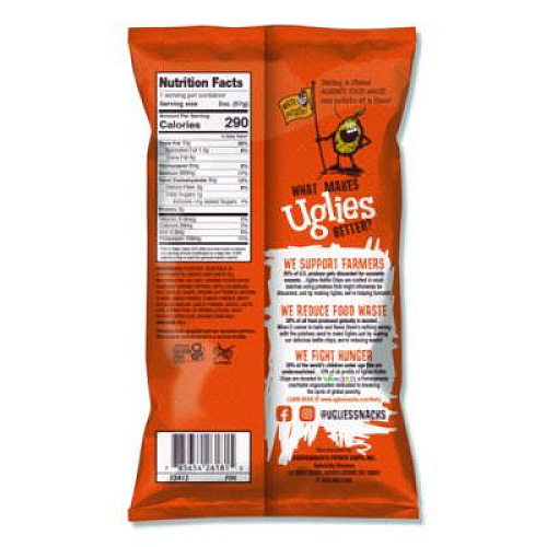 Uglies Kettle Potato Chips, Buffalo Ranch, 2 oz Bags, 24/Carton (DFN26181)