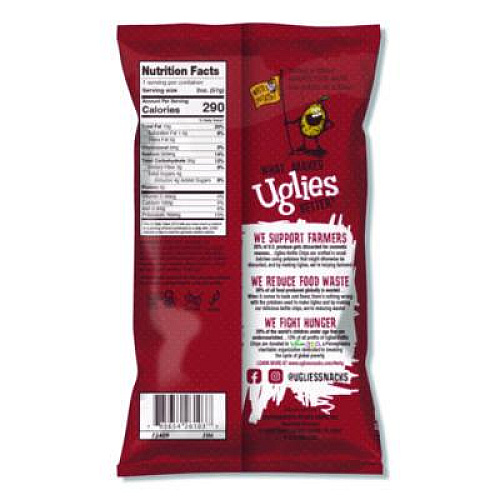Uglies Kettle Potato Chips, Bar-B-Que, 2 oz Bags, 24/Carton (DFN26103)