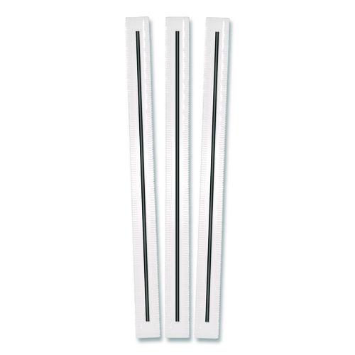 Wrapped Polypropylene Stirrers, 5.5", Black, 500/Box (BEP90209)