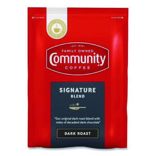 Community Coffee Signature Blend, 2.5 oz Packet, 40/Carton (CCI15300)