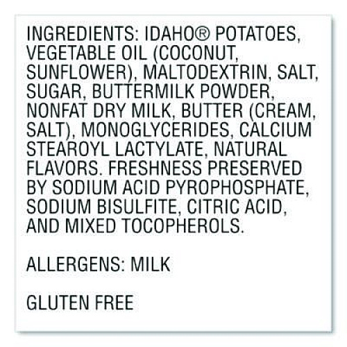 Idahoan Buttery Homestyle Mashed Potatoes, 1.5 oz Cup, 10/Carton (IDA33141)