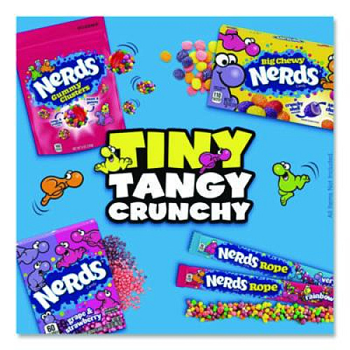 NERDS Variety Mix, 90 Pieces, Assorted Flavors, 2.6 lb Bag (FER08189)