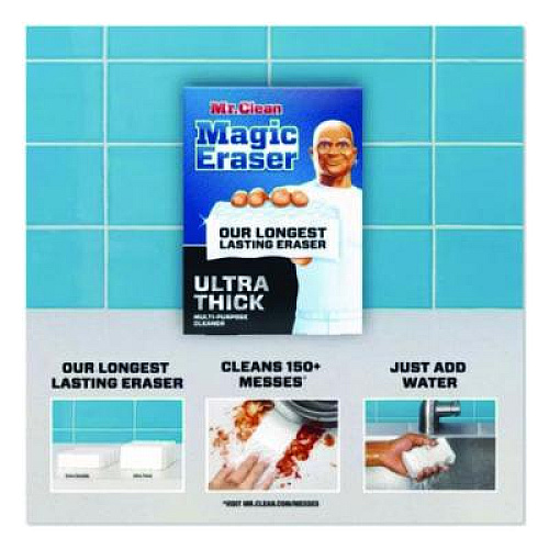 Mr. Clean Magic Eraser Ultra Thick, White, 5/Pack (12413PK)