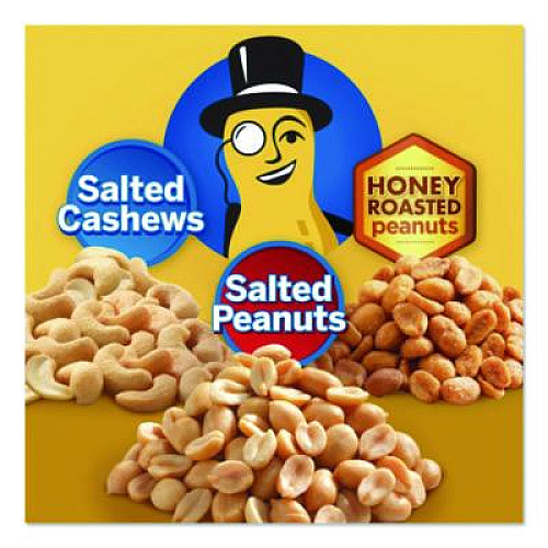 Planters Salted Nuts Variety Pack, Assorted Flavors, 1.5 oz/1.75 oz Packs, 24/Carton (884624)