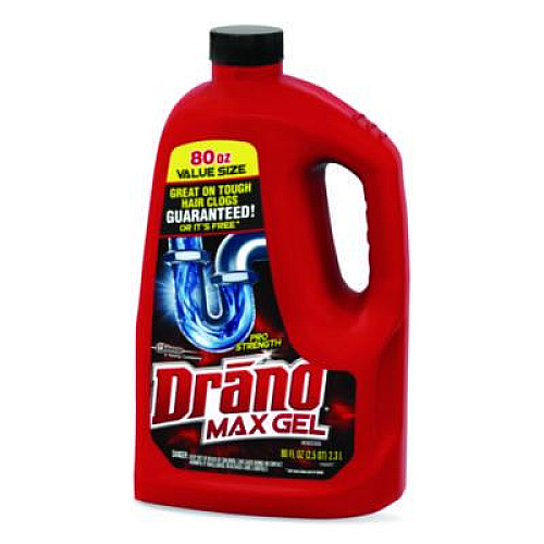 Drano Max Gel Clog Remover, 80 oz Bottle (694772)