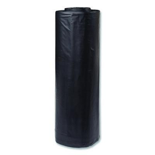 Inteplast Group Low-Density Commercial Can Liners, 60 gal, 1.15 mil, 38 x 58, Black, Interleaved Roll, 25 Bags/Roll, 4 Rolls/Carton (SLW3858SPK)
