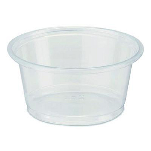 Dixie Plastic Souffle/Portion Cups, 2 oz, Clear, 200/Sleeve, 12 Sleeves/Carton (PP20CLEAR)