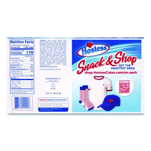 Hostess CupCakes, Chocolate, 1.59 oz Individually Wrapped, 8/Pack, 3 Packs/Carton (60004133)