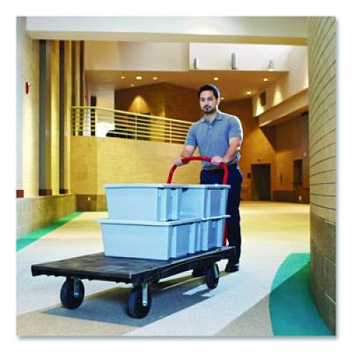 Rubbermaid Commercial Palletote Box, 11.97 gal, 1.6 cu ft, 15.5" x 19.5" x 13", Gray (FG172200GRAY)
