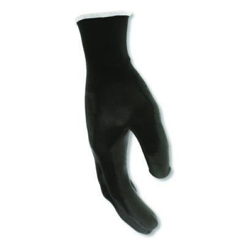 MCR Safety Work Gloves, 10" Long, Large, Black, 12 Pairs (B96699LDZ)