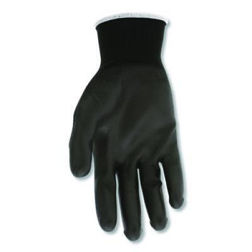 MCR Safety Work Gloves, 10" Long, Large, Black, 12 Pairs (B96699LDZ)