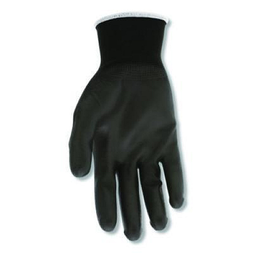 MCR Safety Work Gloves, 10" Long, Small, Black, 12 Pairs (B96699SDZ)