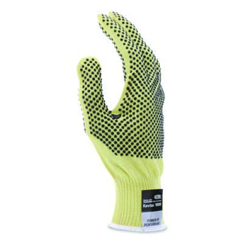 MCR Safety CutPro Kevlar Gloves, Reversible, 10" Long, Large, Yellow/Black, Pair (9396L)