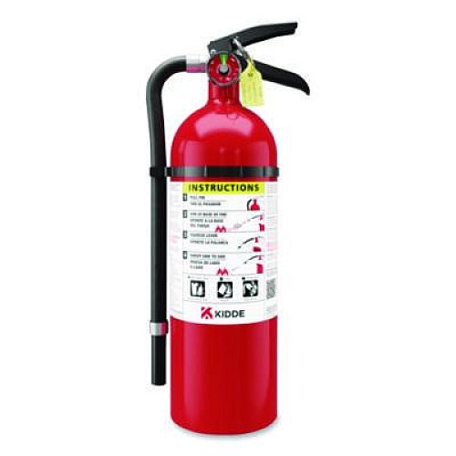 Kidde Pro-5MP Series Fire Extinguisher, with Bracket/Metal Strap, 3-A:40-B:C (21032143)