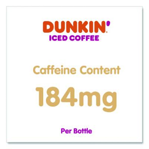 Dunkin' French Vanilla Iced Coffee Drink, 13.7 oz Bottle, 12/Carton (049000072396)