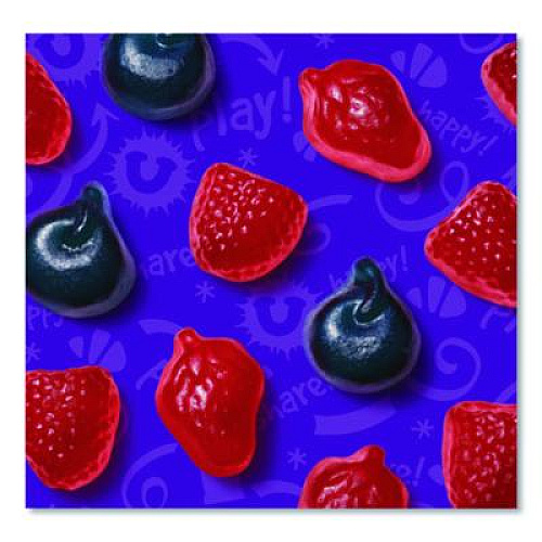 Ferrara Funables Fruity Snacks, Mixed Berry, 2.5 oz Bag, 48/Carton (05475)