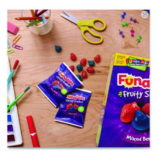 Ferrara Funables Fruity Snacks, Mixed Berry, 2.5 oz Bag, 48/Carton (05475)