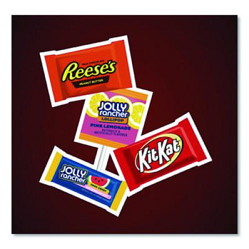 Hershey's Snack-Size Sweets and Chocolate Assortment Party Pack, 34.19 oz Bag (HEC93942)