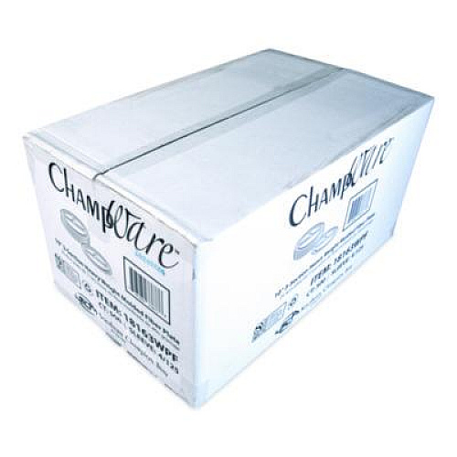 SCT ChampWare Molded Fiber Tableware, 3-Compartment Plate, 10" dia, White, 125/Sleeve, 4 Sleeves/Carton (18163WPF)
