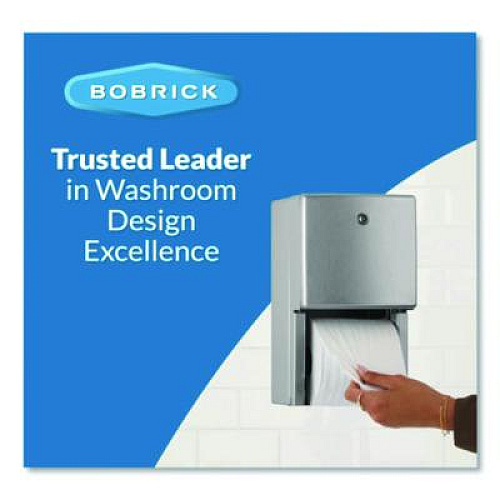 Bobrick ConturaSeries Two-Roll Tissue Dispenser, 6.08 x 5.94 x 11, Stainless Steel (4288)