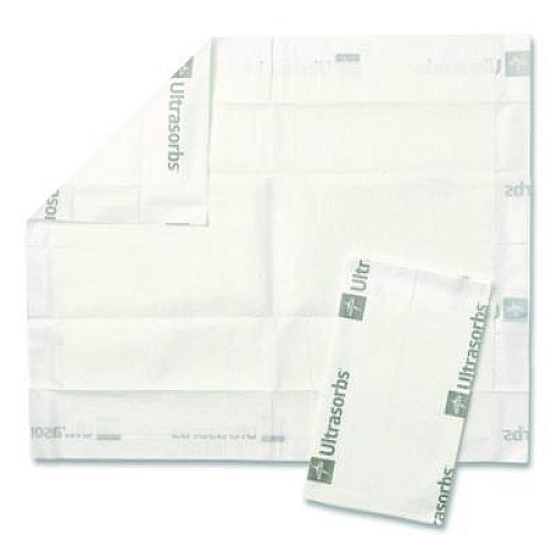 Medline Ultrasorbs Disposable Dry Pads, 23 x 35, Blue, 7/Box (DRY2336RET7)